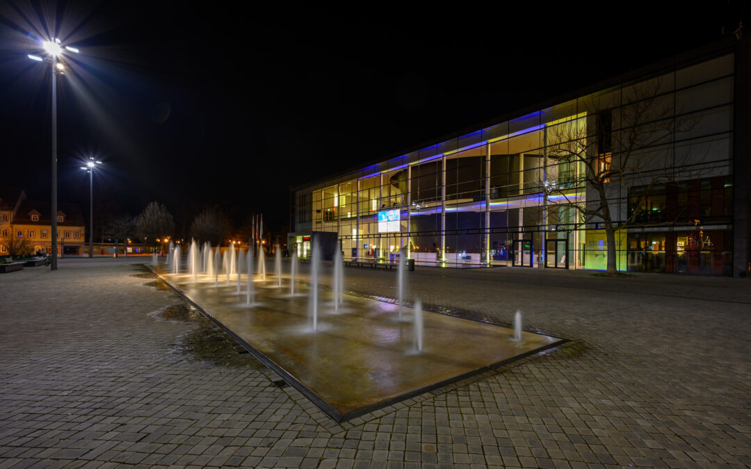 Nachtaufnahmen in Erfurt